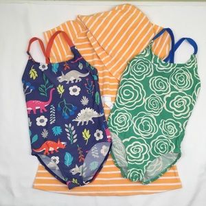 Mini Boden Swimsuits and Hanna Anderson Coverup